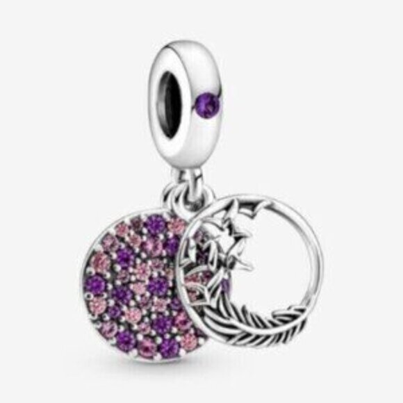 Pandora Pav�� Feather Dangle Charm